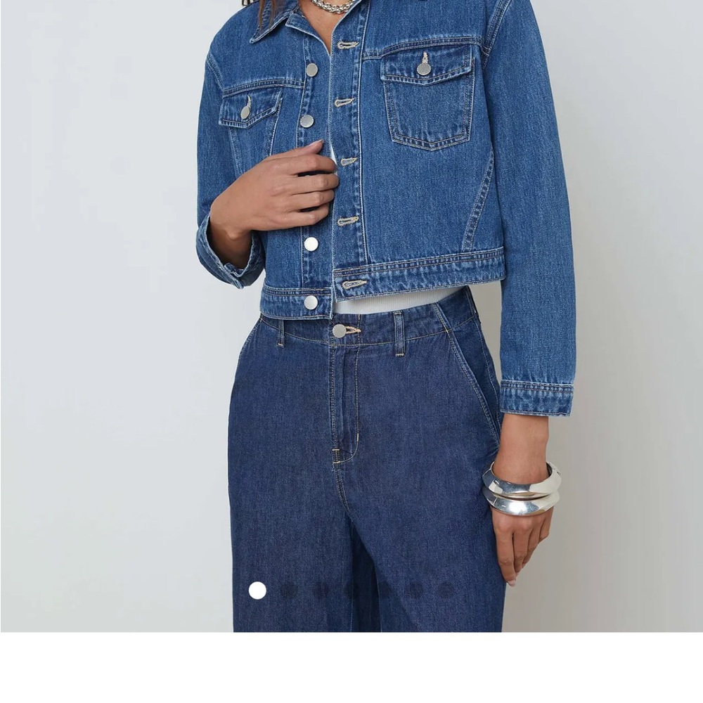 L'AGENCE Blue Jean Jacket